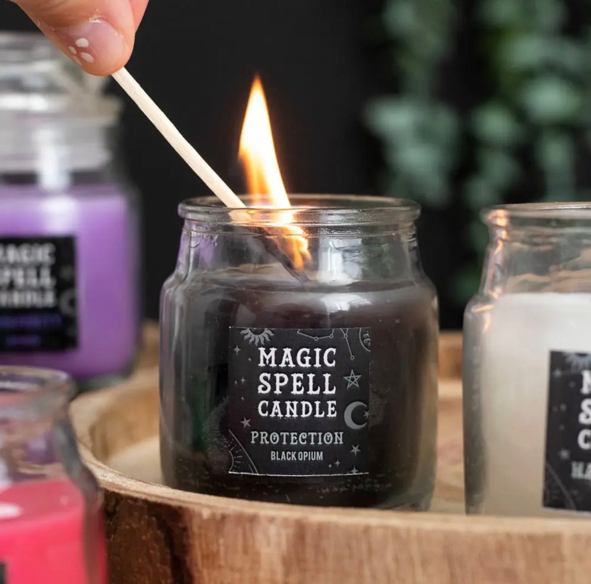 Protection Spell Candle – Black Opium