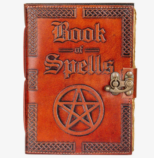 Book of Spells Leather Journal