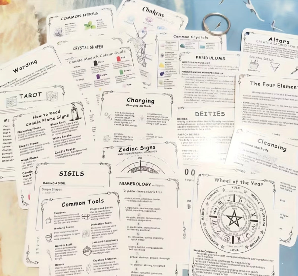 Mystic Study & Spell Cards