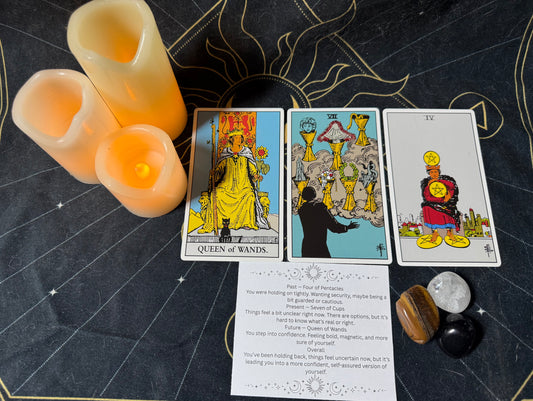 🔮 Three-Card Tarot Reading (Past • Present • Future)