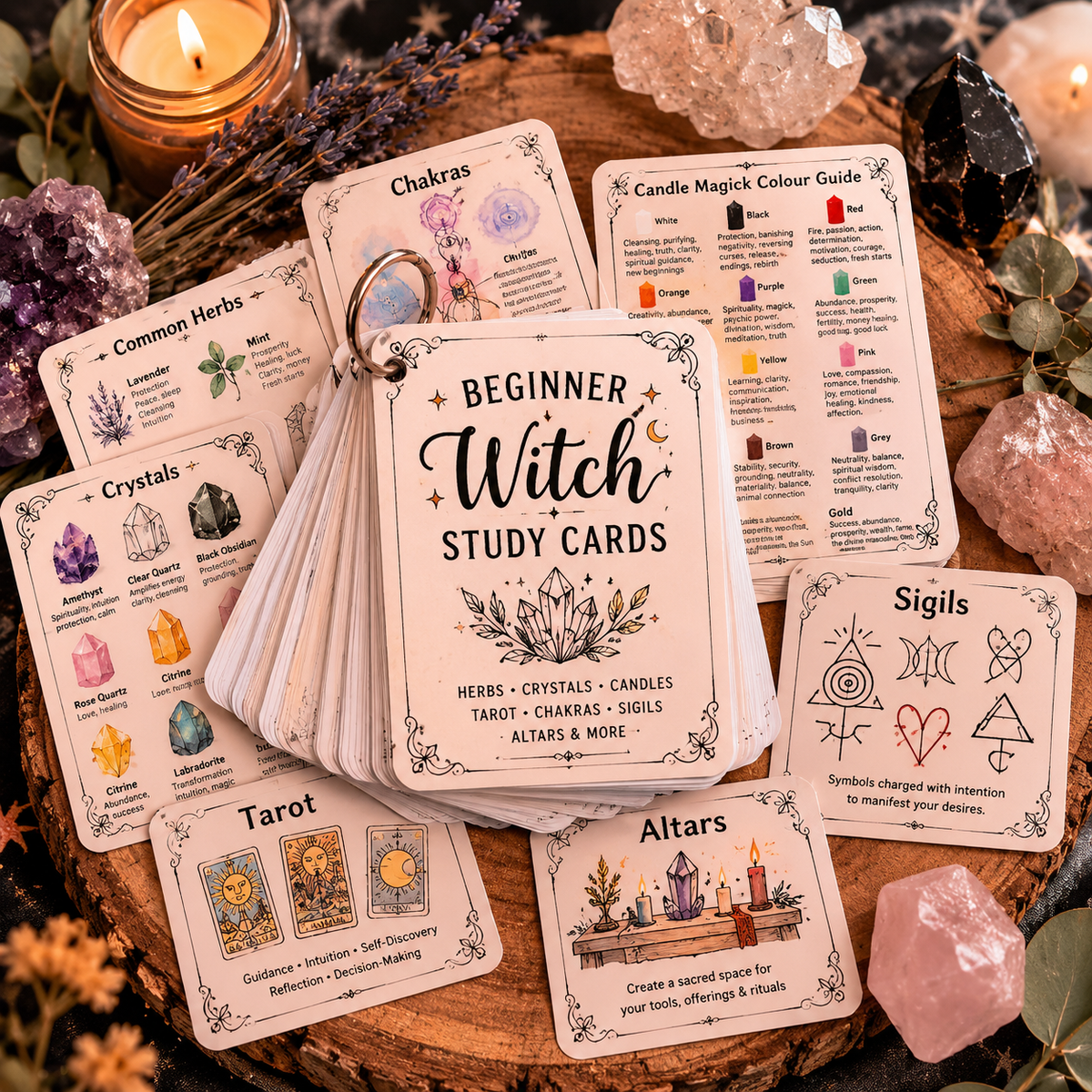 Mystic Study & Spell Cards